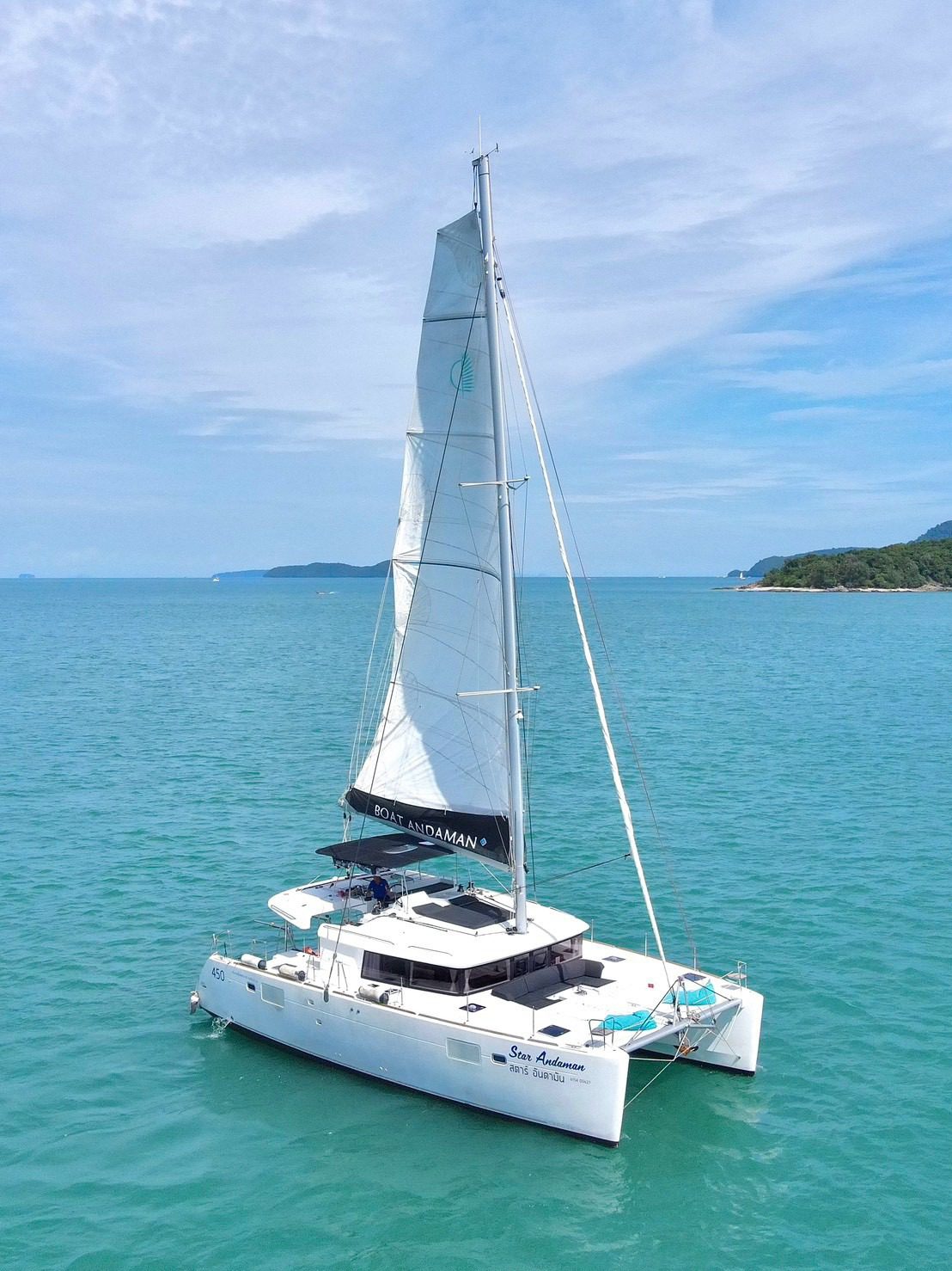 Nonthasak catamaran sailing in Phuket